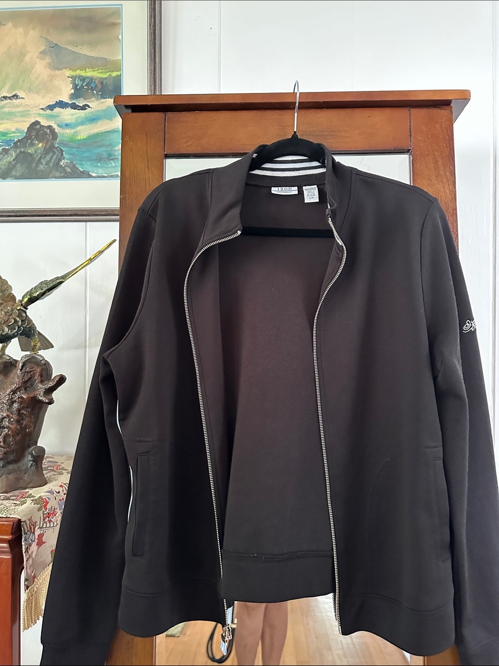 Women’s Izod Movement Black  Full-Zip Track Jacket